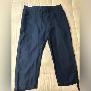 J.Jill love linen crop cropped pants NWT